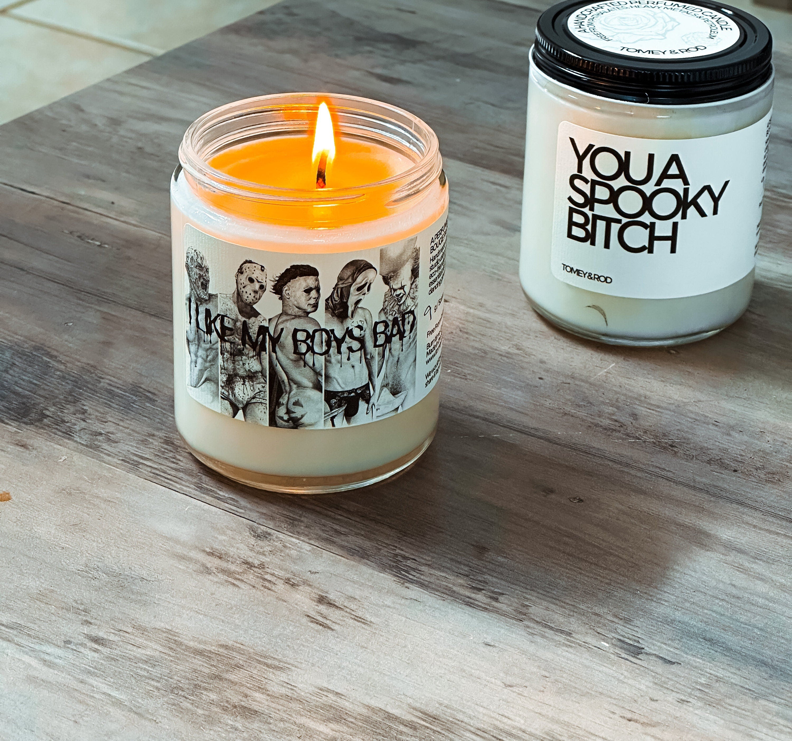 Halloween Bad Boys Candle, Halloween Decor, Halloween Candle, Spooky Candle, Halloween Party Favor, Halloween Gifts, Halloween Decoration