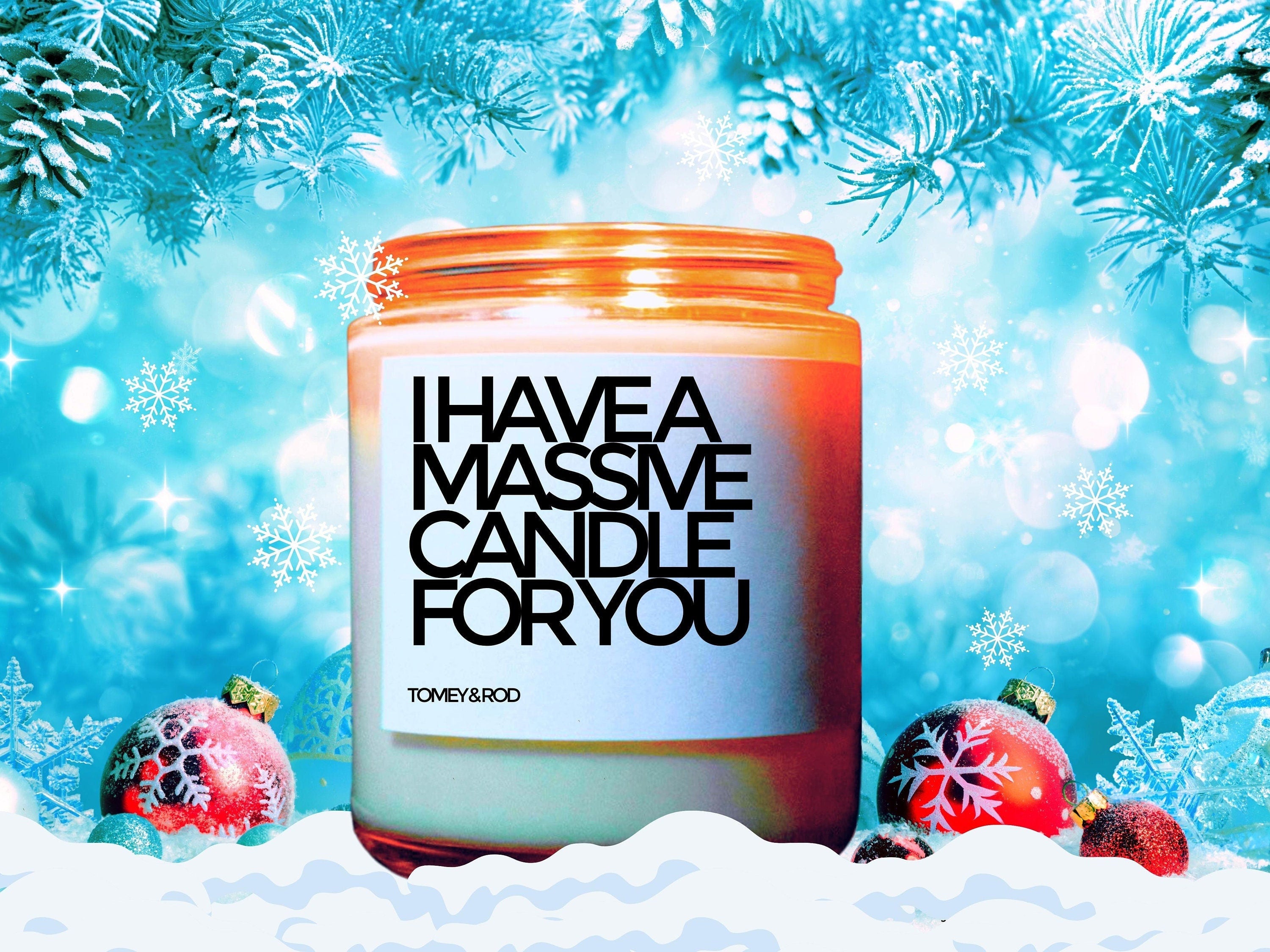 Christmas Candle, Christmas Scented Candle, Massive Candle, Holiday Candle, Winter Candles, Holiday Decor, Personalized Customized Gift