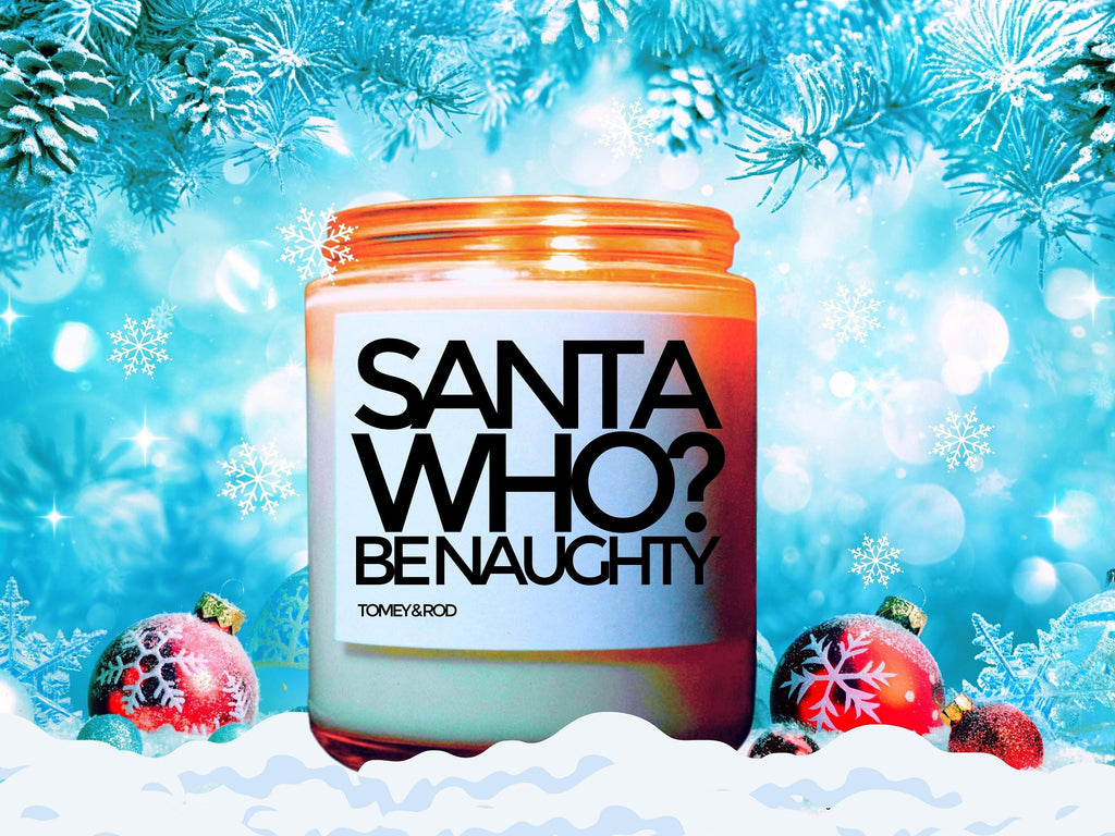 Christmas Candle, Christmas Scented Candle, Santa Who?, Holiday Candle, Winter Candles, Holiday Decor, Personalized Customized Gift