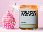 So Pleased For You! Congratulatory Candle, Congratulations Gift Candle, Congrats Soy Candle, Celebration Gift, Celebration Candle