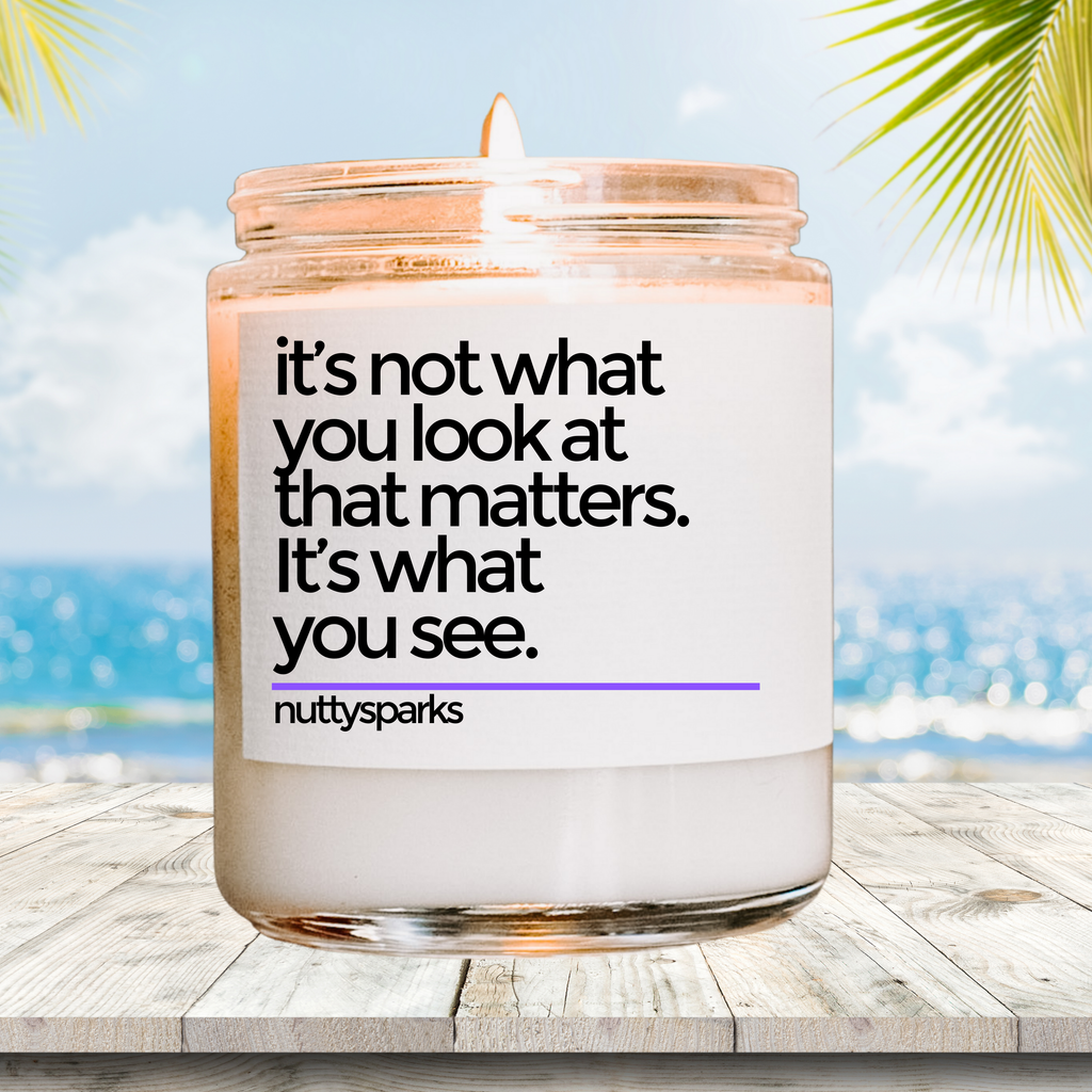 a candle that is sitting on a table