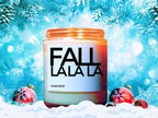Christmas Candle, Christmas Scented Candle, FA LA LA, Holiday Candle, Winter Candles, Holiday Decor, Personalized Customized Gift