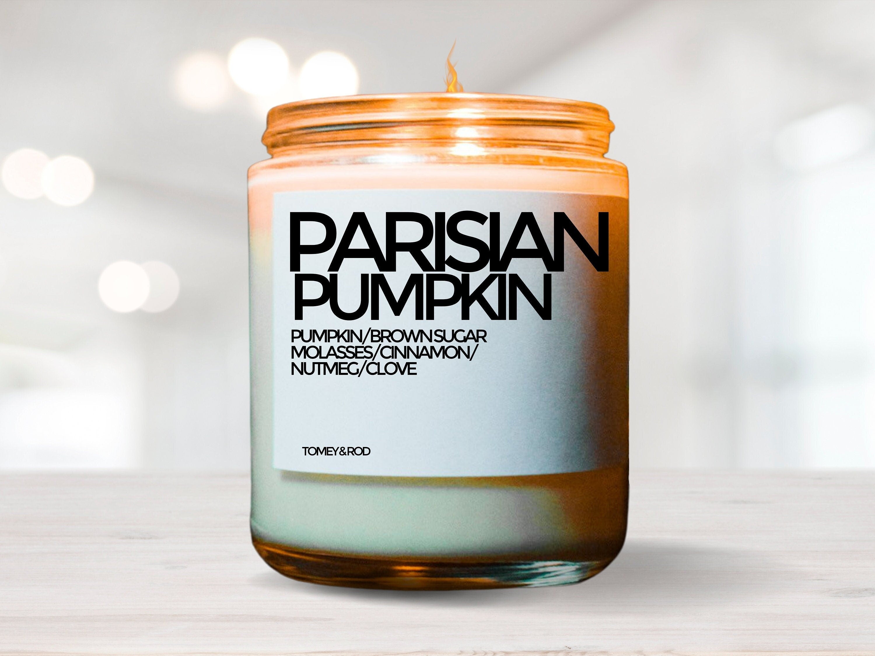 Parisian Pumpkin | Christmas Scented Candle | Soy candles | Holiday Candle | Winter Candles | Holiday Decor | Personalized Customized Gift