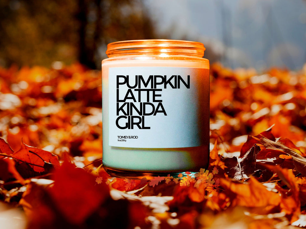 Pumpkin Latte Kinda Girl, Funny Fall Decor, Autumn Candle, Custom Candle, Fall Party Favor, Autumn Gifts, Autumn Decoration, Thanksgiving