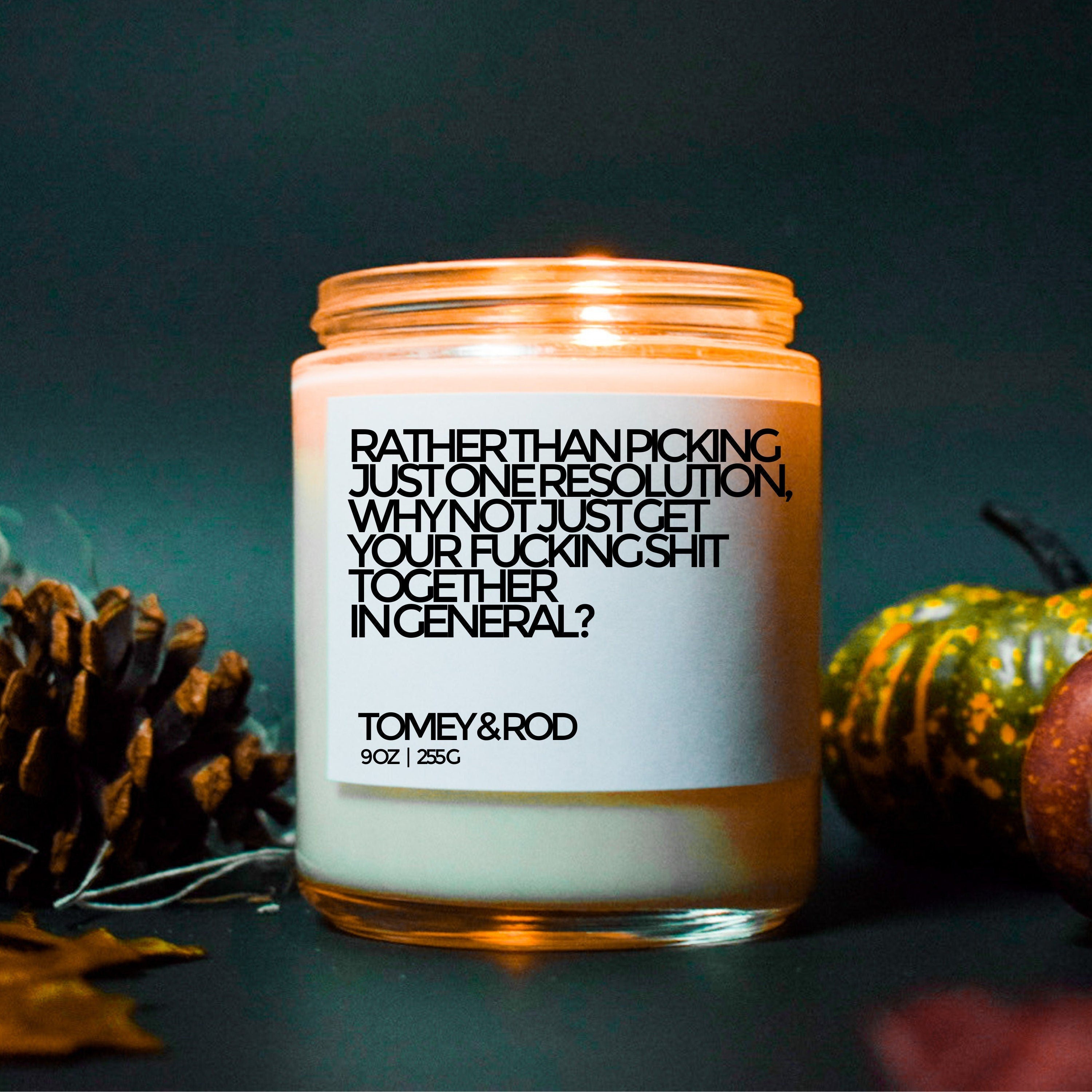 Festive Candle Social Distancing Gift New Years Eve Candle Holiday Candles Quarantine Gift Happy New Year 2021 Holiday Gifts Holiday Decor