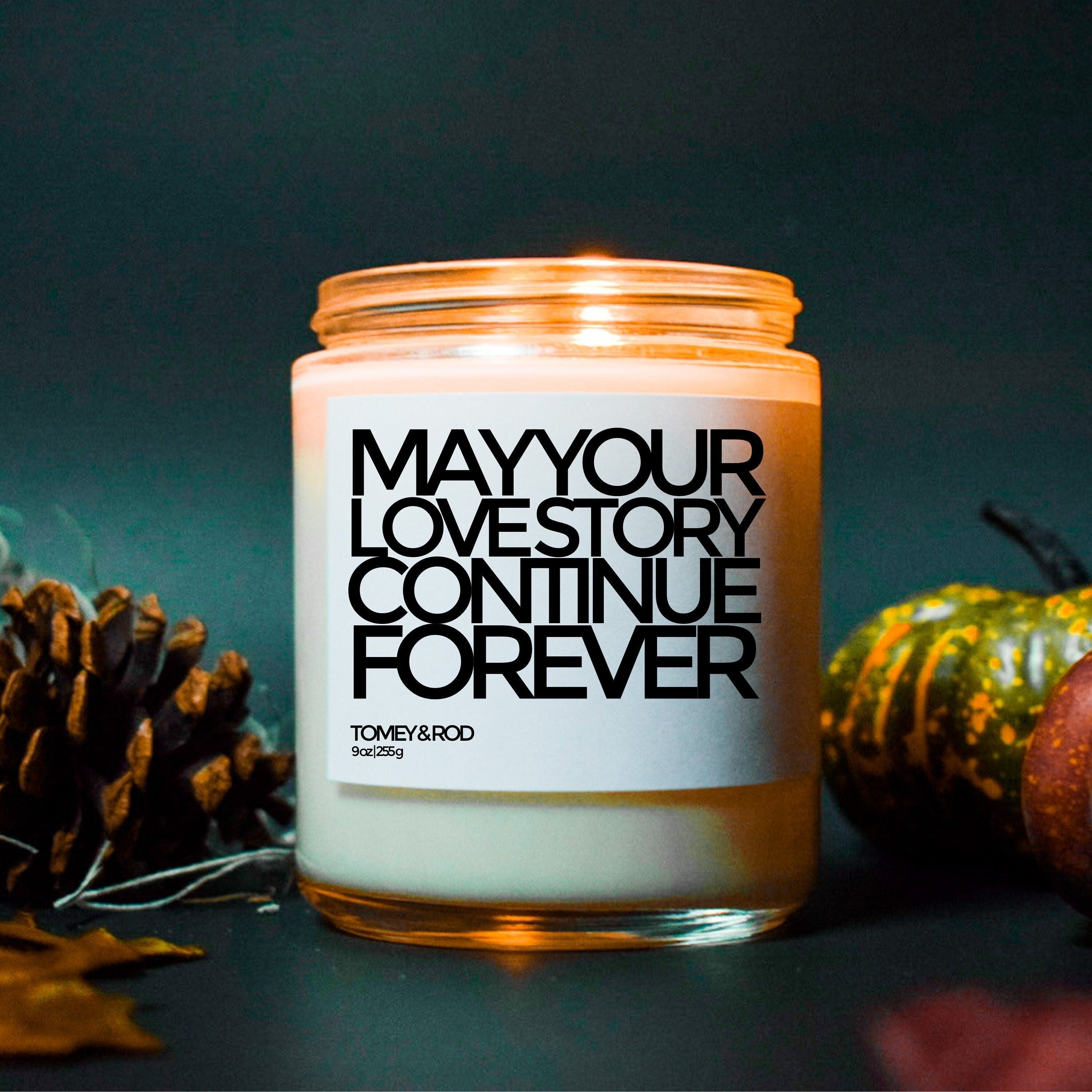 Love Story Bridal Shower Candle, Gift For Bride, Engagement Gift, Wedding Gift, Funny Candle, Best Friend Gift, Bridal Shower Gift