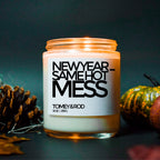 Festive Candle Social Distancing Gift New Years Eve Candle Holiday Candles Quarantine Gift Happy New Year 2021 Holiday Gifts Holiday Decor