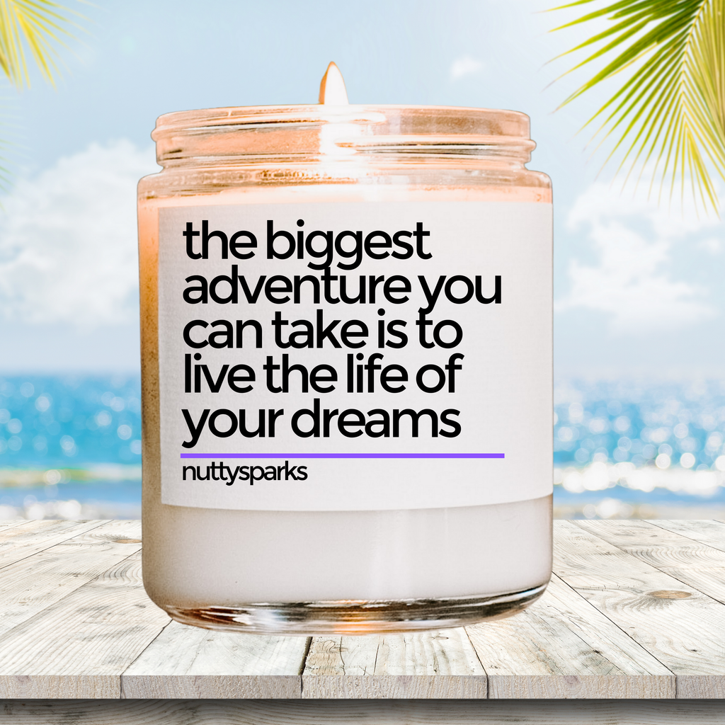 a candle that is sitting on a table