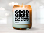 Good Vibes, Minimalist Housewarming Candle, Closing Gift for Buyer, New Home Decor, Homeowner Decor, New House Candle, New Homeowner Gift