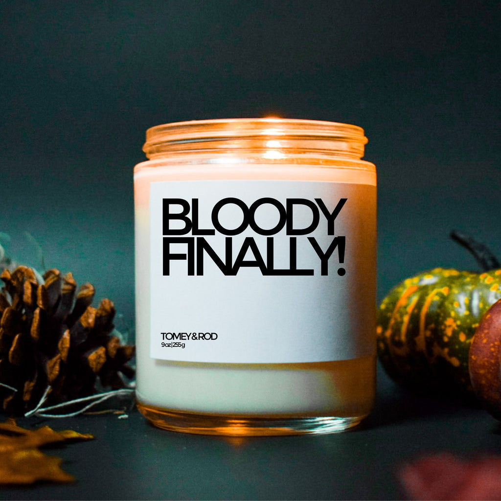 Bloody Finally Bridal Shower Candle, Gift For Bride, Engagement Gift, Wedding Gift, Funny Candle, Best Friend Gift, Bridal Shower Gift