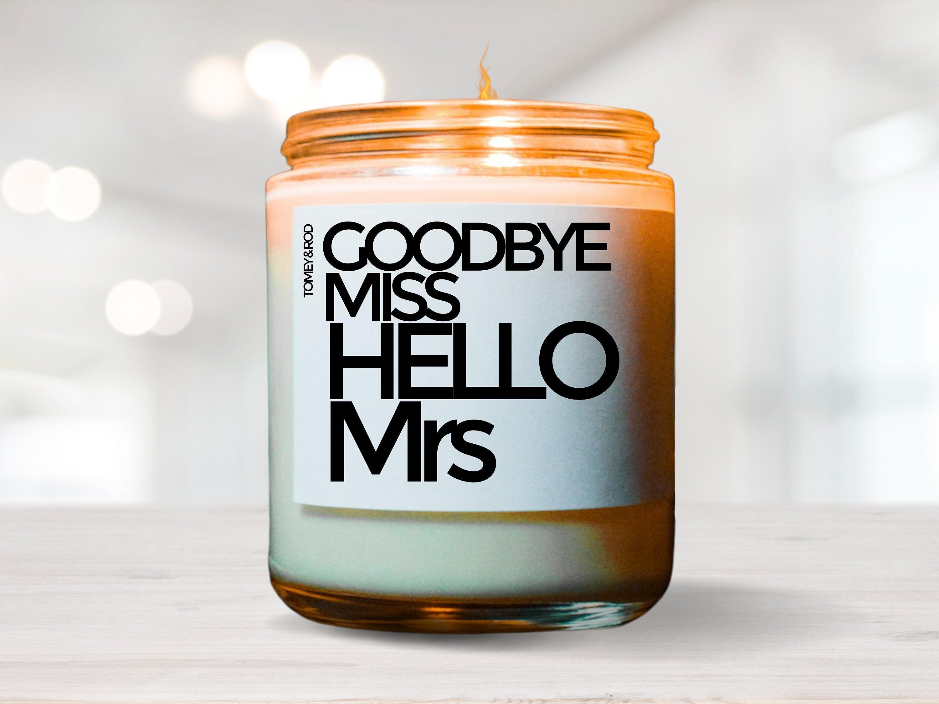 From Miss To Mrs! Bridal Shower Candle, Gift For Bride, Engagement Gift, Wedding Gift, Funny Candle, Best Friend Gift, Bridal Shower Gift