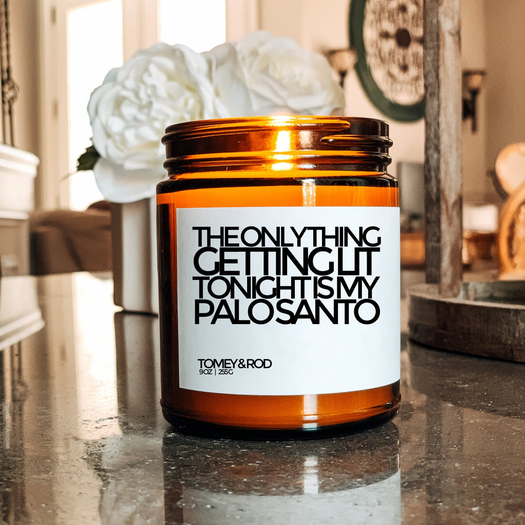 Palo Santo Candle | Housewarming Gift for New Place | Housewarming Gifts | New Home Gift | Homeowner Gift | Funny Candle |