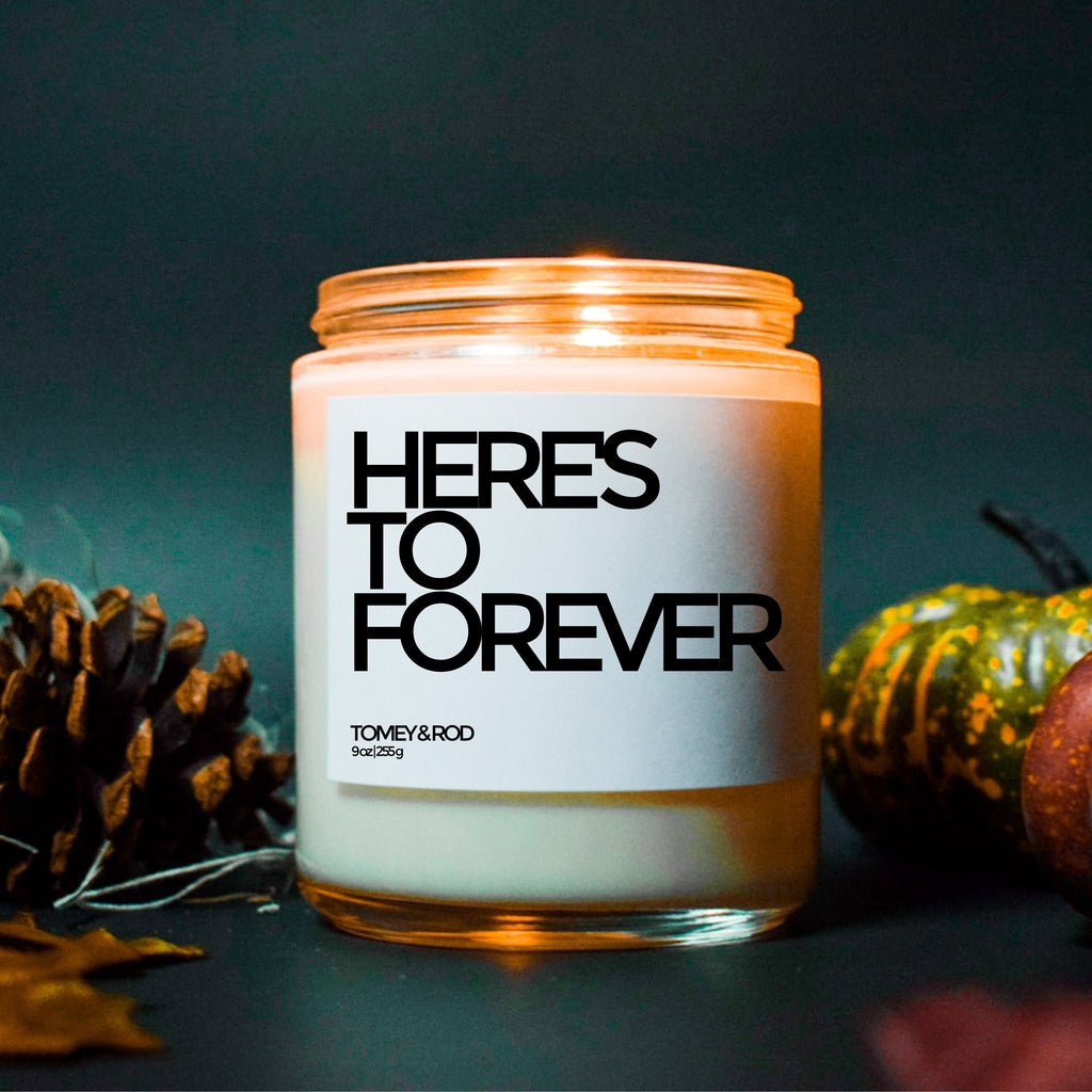 Here's to Forever Bridal Shower Candle, Gift For Bride, Engagement Gift, Wedding Gift, Funny Candle, Best Friend Gift, Bridal Shower Gift