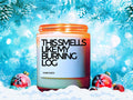 Christmas Candle, Christmas Scented Candle, My Burning Log, Holiday Candle, Winter Candles, Holiday Decor, Personalized Customized Gift