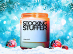 Christmas Candle, Christmas Scented Candle, Stocking Stuffer, Holiday Candle, Winter Candles, Holiday Decor, Personalized Customized Gift