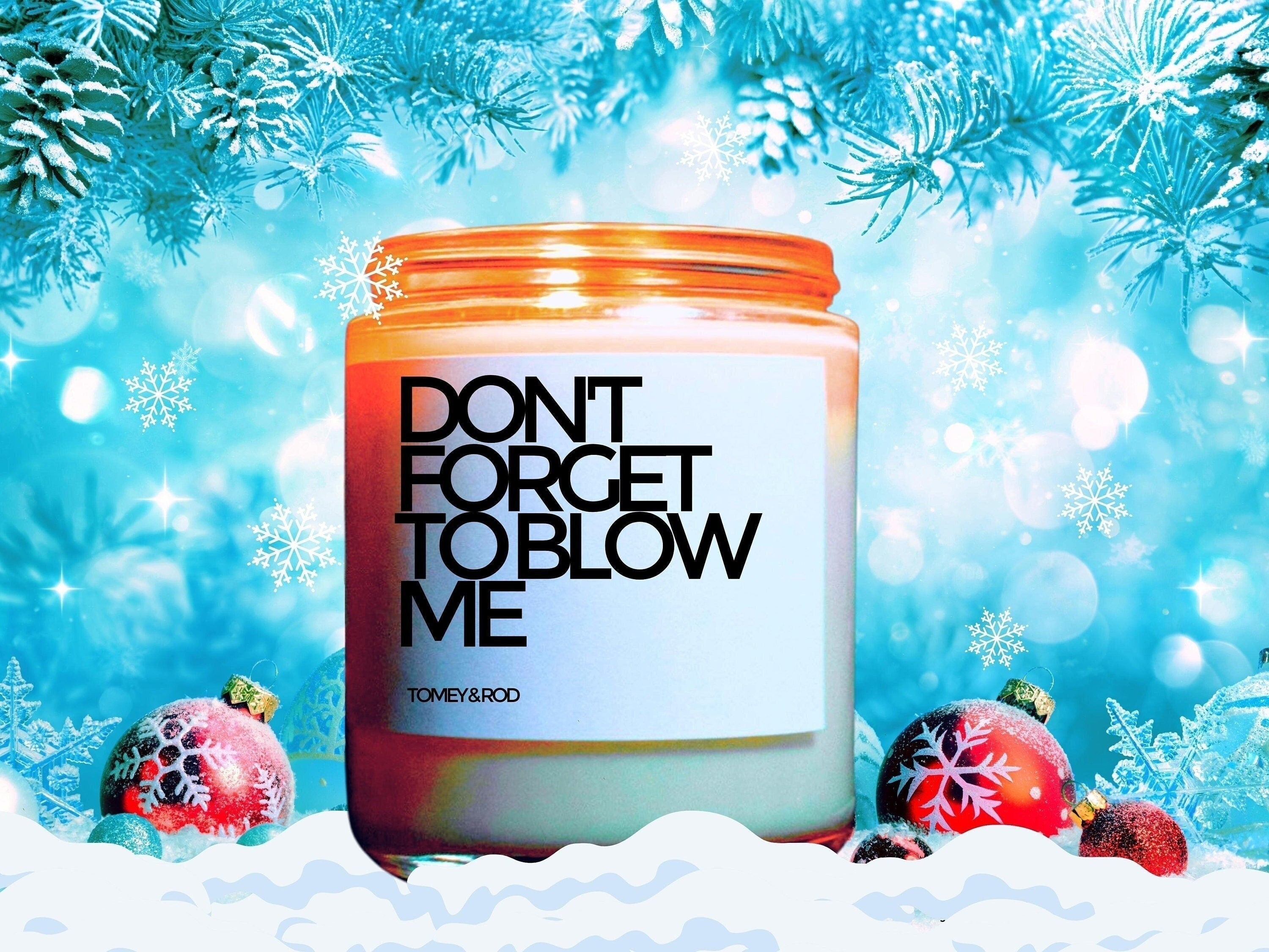 Christmas Candle, Christmas Scented Candle, Big Log Energy, Holiday Candle, Winter Candles, Holiday Decor, Personalized Customized Gift