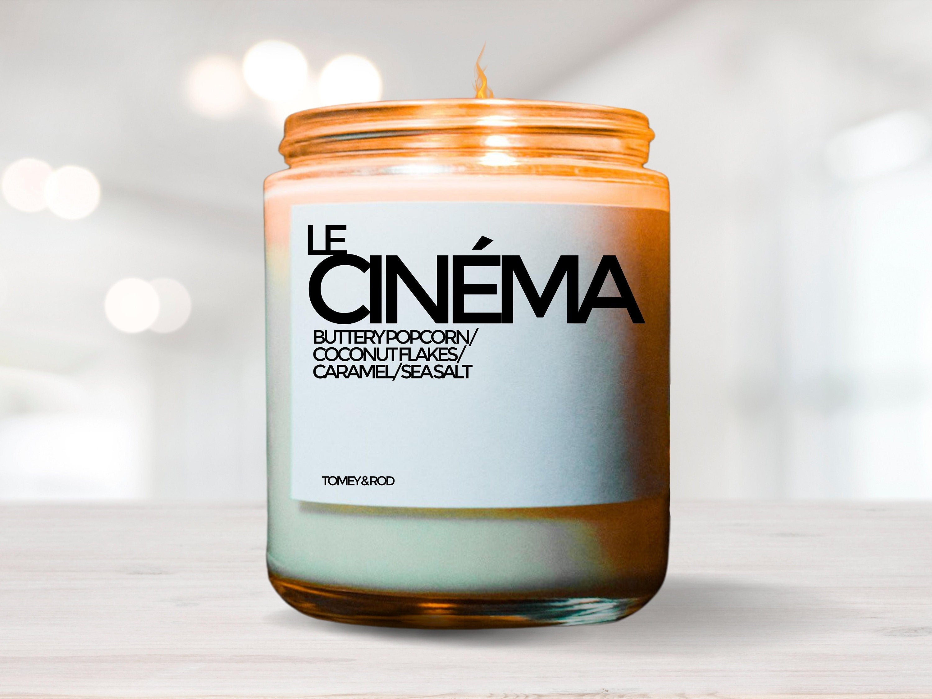 Movie Theater Decor, Movie Theater, Movie Candle, Popcorn Candle, Movie Theater Candle, Movie Candles, Movie Room Decor, Home Theater Decor