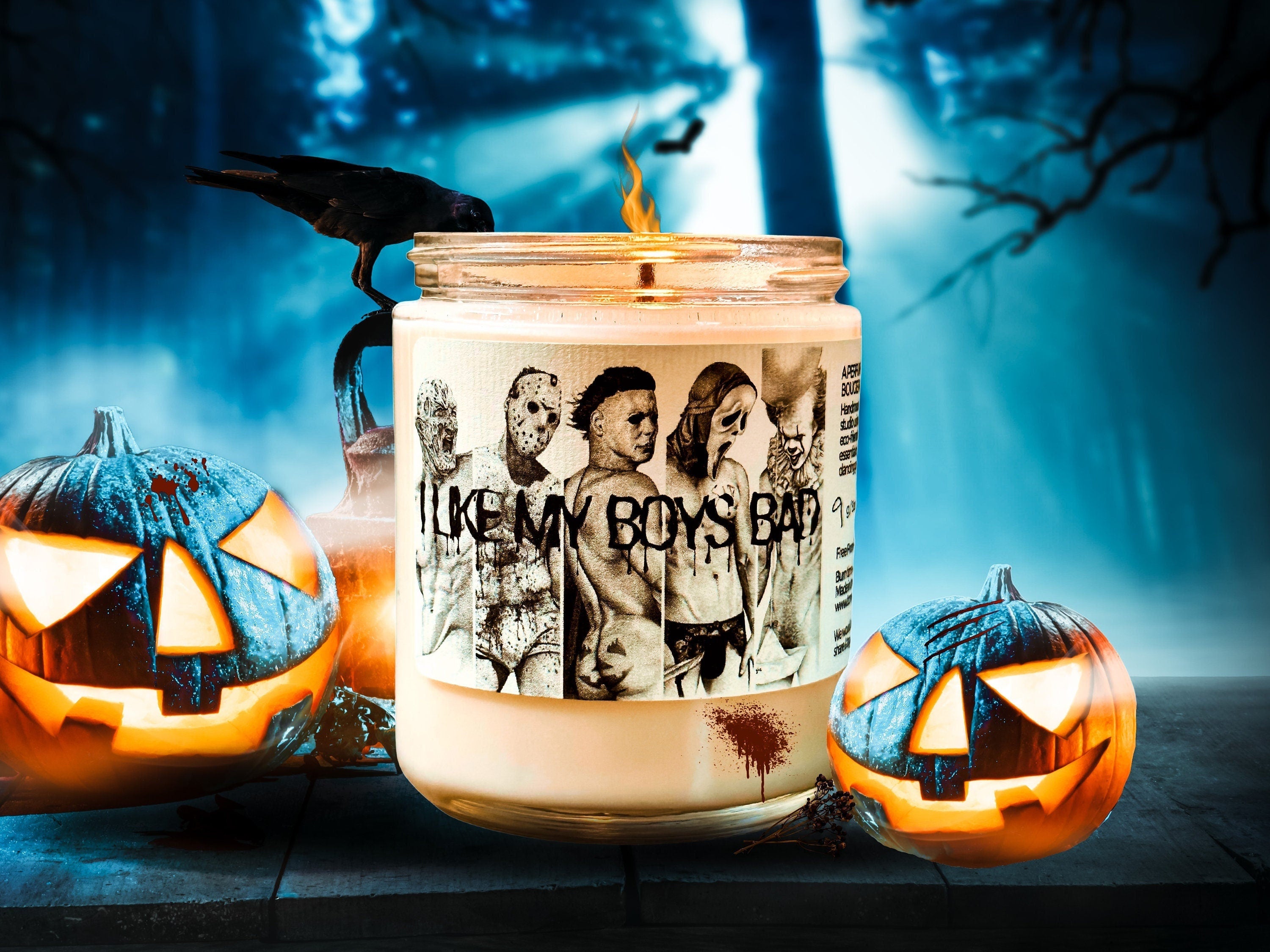 Halloween Bad Boys Candle, Halloween Decor, Halloween Candle, Spooky Candle, Halloween Party Favor, Halloween Gifts, Halloween Decoration