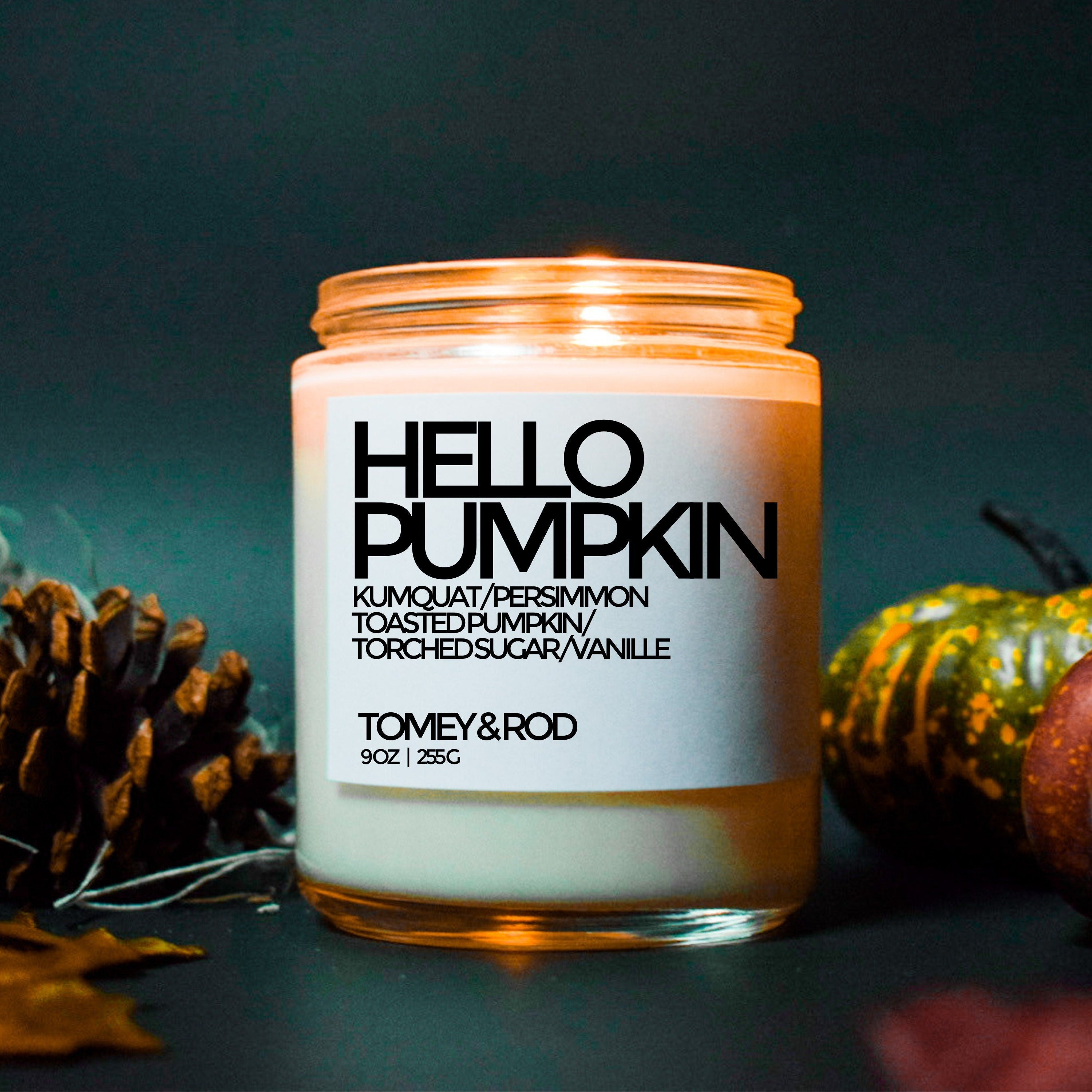 BLOODY PUMPKIN Jar Candle | Fall Scented Candle | Pumpkin Candle | Soy Candles | Autumn Candle | Pumpkin Decor | Pumpkin Spice Latte | Decor