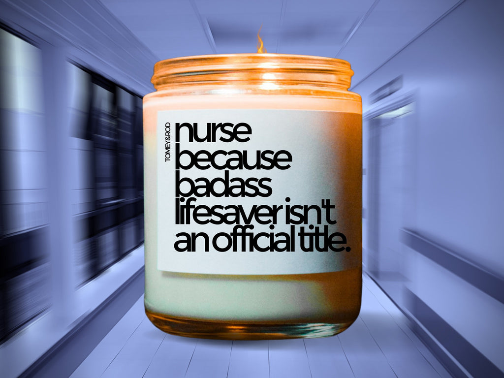Nurse Candle, Badass Lifesaver Isn't A Job Title Candle, Nurse Life Candle, Nurse Definition Candle, Nursing School Candle, Nurse Gift