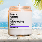 a candle that is sitting on a table