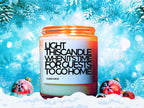 Christmas Candle, Christmas Scented Candle, Unwanted Guests, Holiday Candle, Winter Candles, Holiday Decor, Personalized Customized Gift