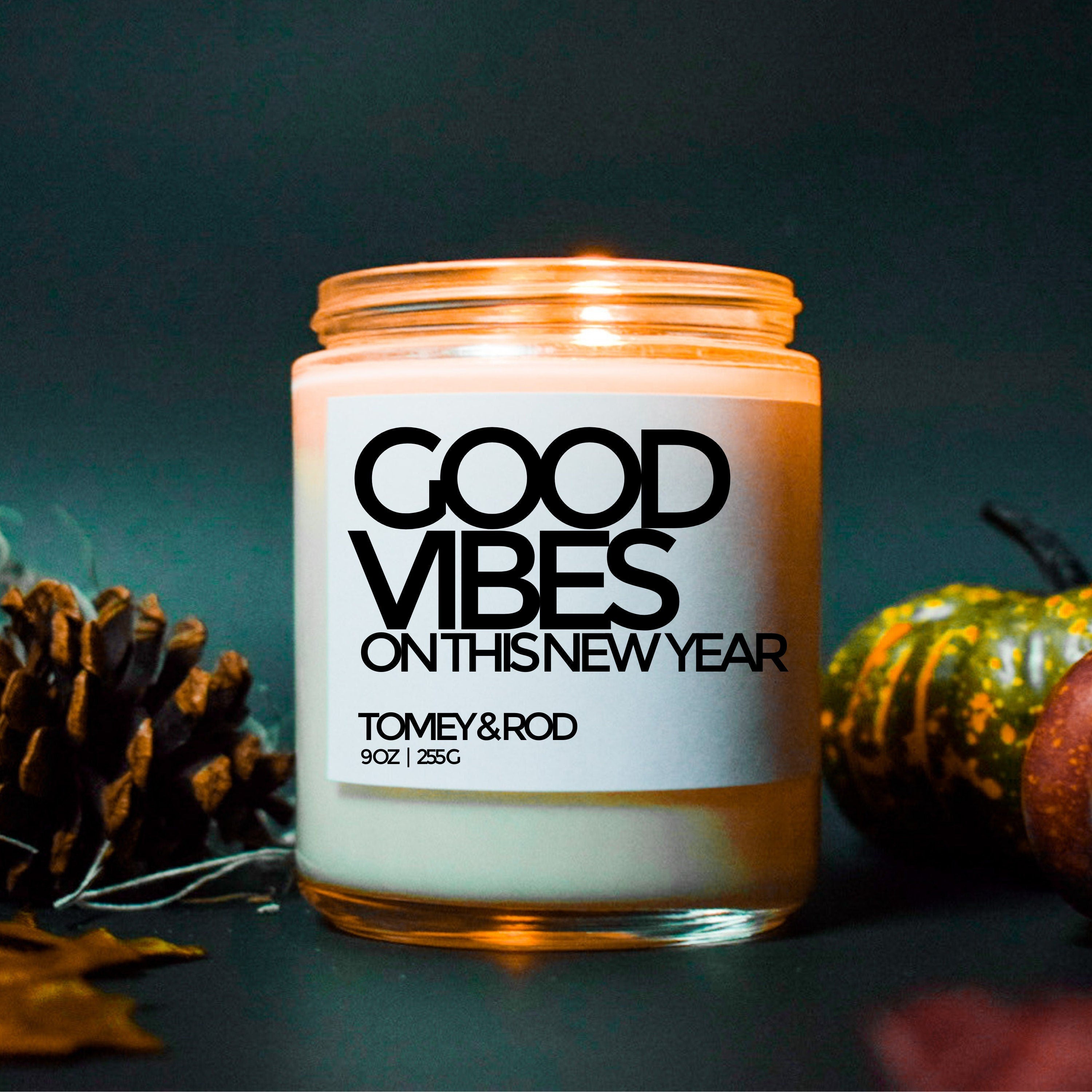 Festive Candle Social Distancing Gift New Years Eve Candle Holiday Candles Quarantine Gift Happy New Year 2021 Holiday Gifts Holiday Decor