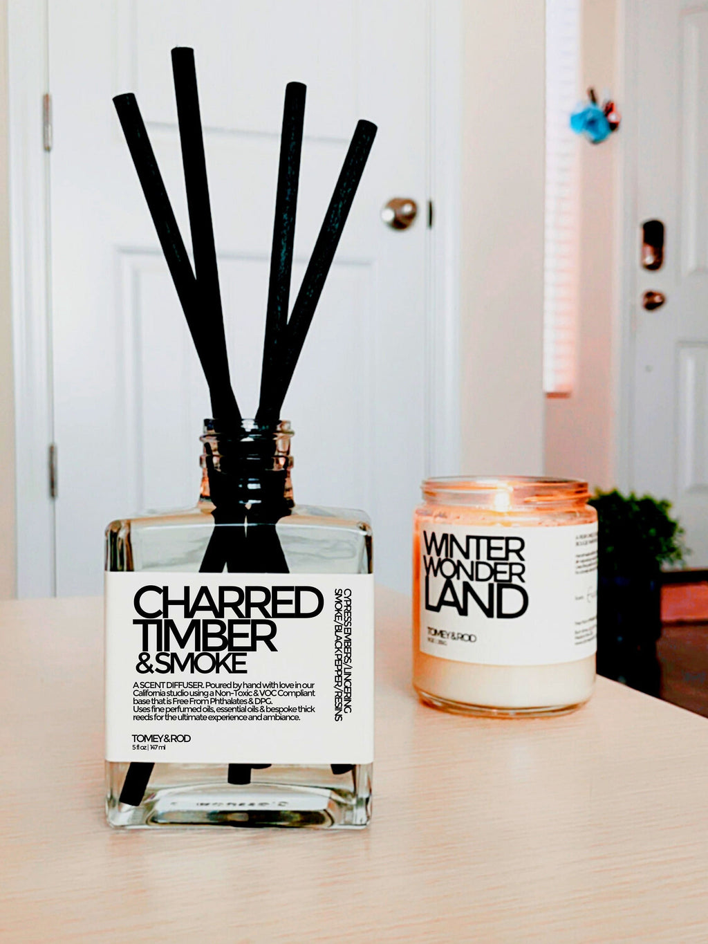 Charred Timber & Smoke Luxe Reed Diffuser | Winter Fall Reed Diffuser | Winter Autumn Decor | Cozy Cabin | Bonfire Diffuser