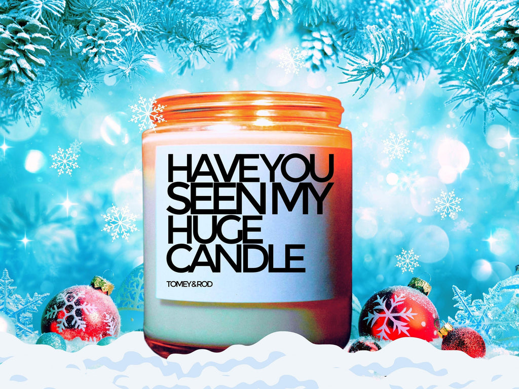 Christmas Candle, Christmas Scented Candle, Seen My Huge Candle, Holiday Candle, Winter Candles, Holiday Decor, Personalized Customized Gift