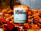 Hello Pumpkin Candle, Funny Fall Decor, Autumn Candle, Custom Candle, Fall Party Favor, Autumn Gifts, Autumn Decoration, Thanksgiving