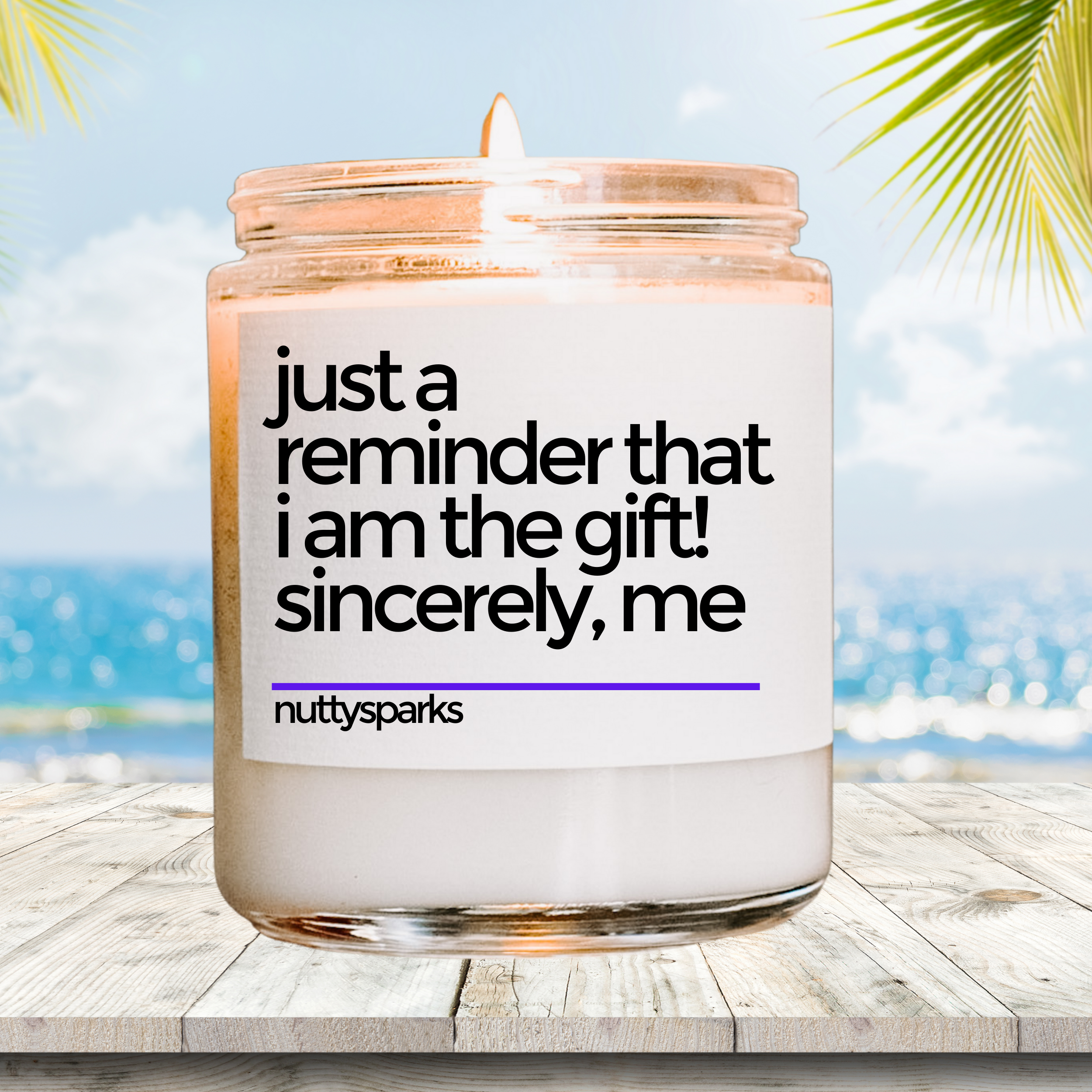 a candle that is sitting on a table