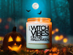 WITCH VIBES Candle, Funny Halloween Decor, Halloween Candle, Custom Candle, Halloween Party Favor, Halloween Gifts, Halloween Decoration