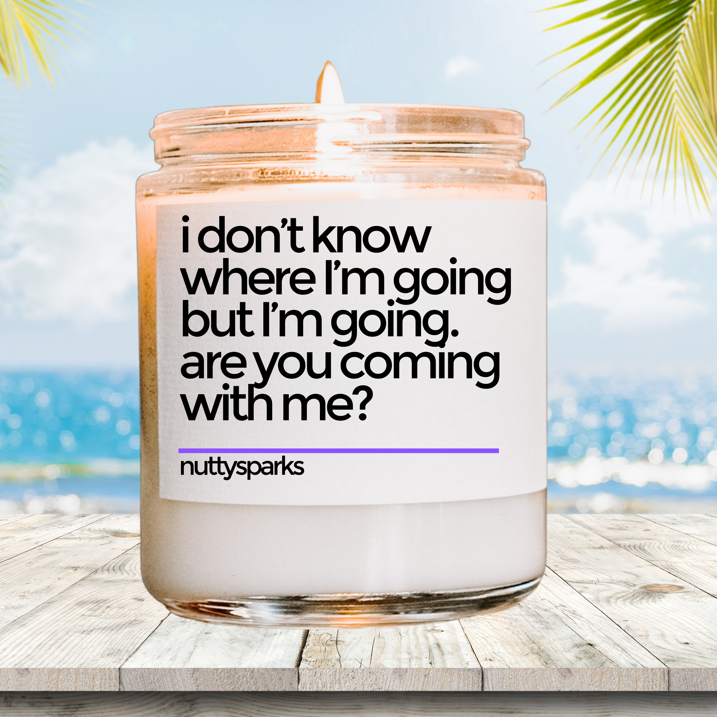 a candle that is sitting on a table