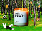 Mr Birch Candle, Funny Fall Decor, Autumn Candle, Custom Candle, Fall Party Favor, Autumn Gifts, Autumn Decoration, Thanksgiving