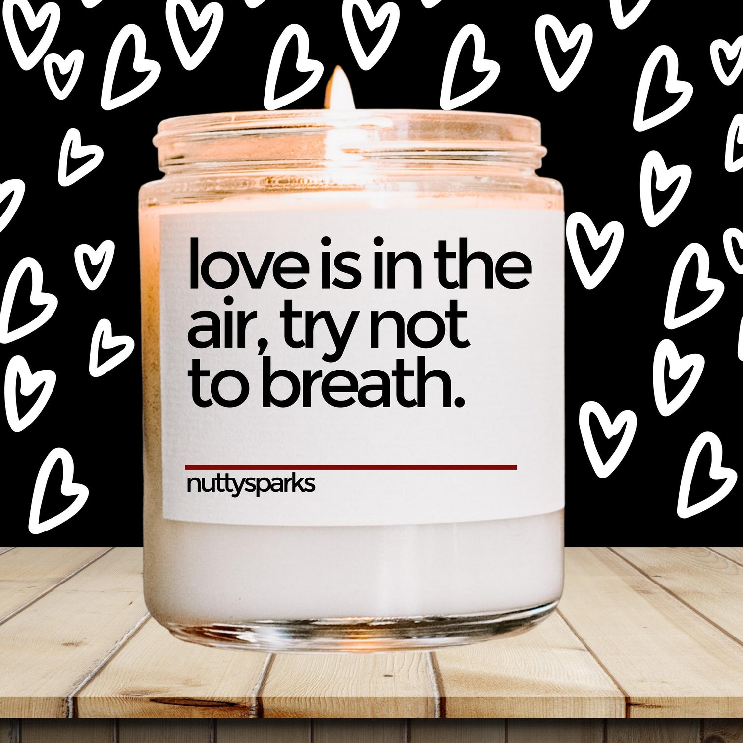 a jar of love is in the air, not to breath