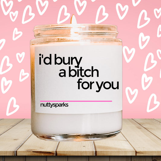 a jar of i'd buy a bitch for you candle